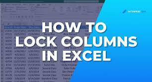 How To Lock A Column In Excel